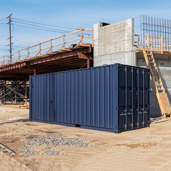 construction site storage containers are available for both short-term and long-term rentals